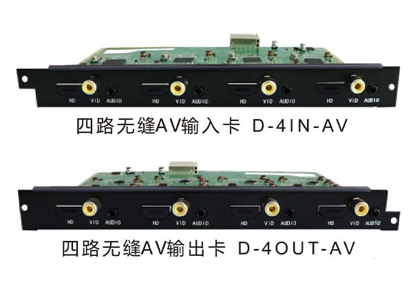 四路无缝AV输入/输出卡 D-4IN-AV/ D-4OUT-AV